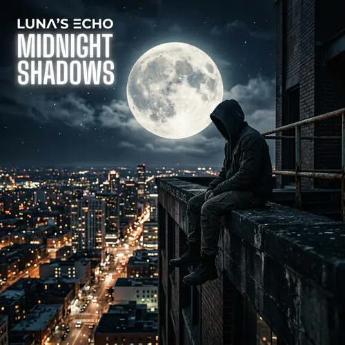 Chilling Night Song Cover with Hooded Figure