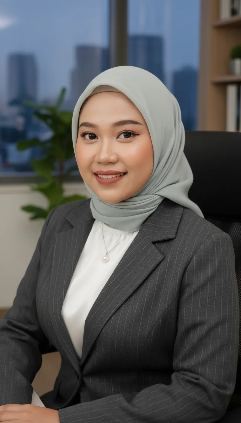 Stylish Office-Appropriate Hijab Portraits