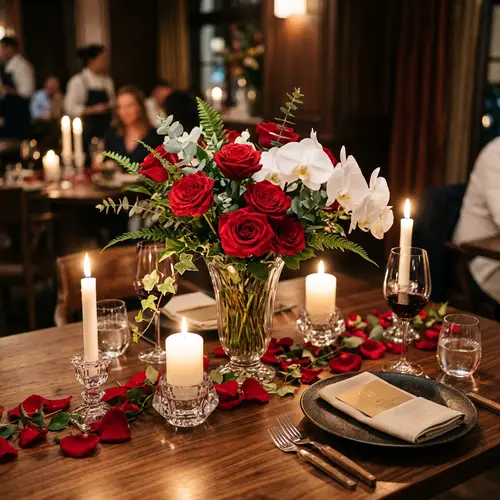 Elegant Table Centerpiece for Fine Dining