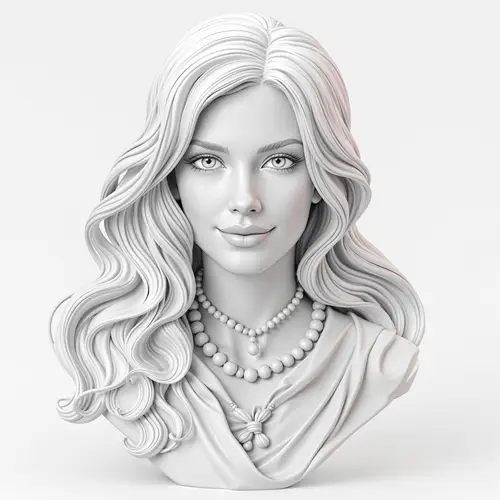 3D Model of a Beautiful Woman - STL File