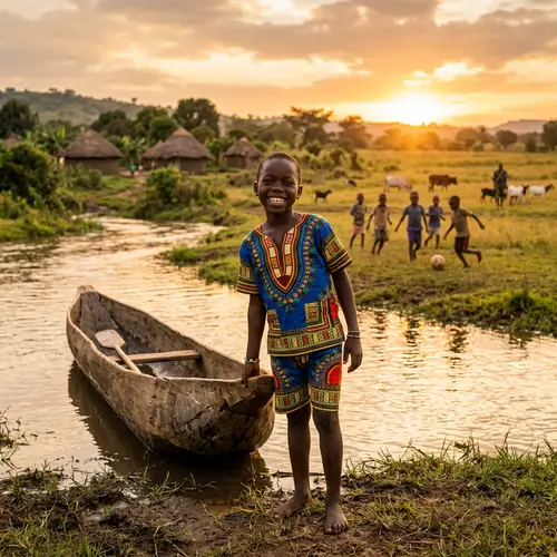 Village Boy from Uganda | African Traditional Scene