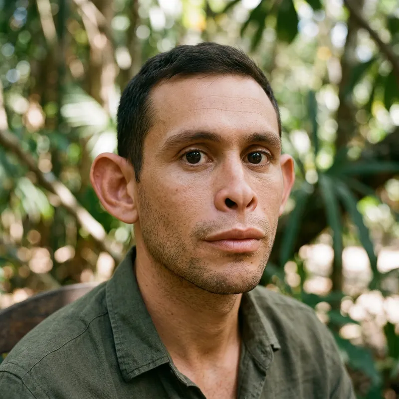 Unique Human-Monkey Hybrid Face Design