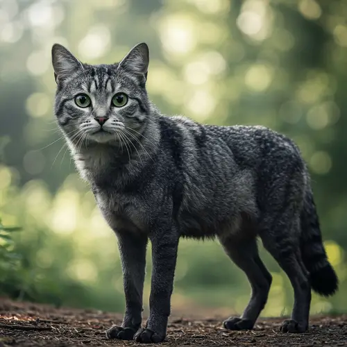 Cat Fusion Wolf Art - Unique Animal Mashup