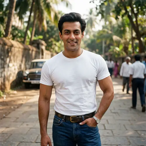 Young Salman Khan: 1990s Bollywood Icon in Focus