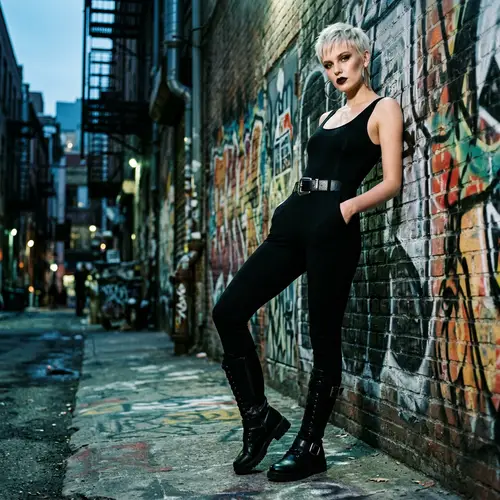 High-Fashion Editorial with Urban Edge