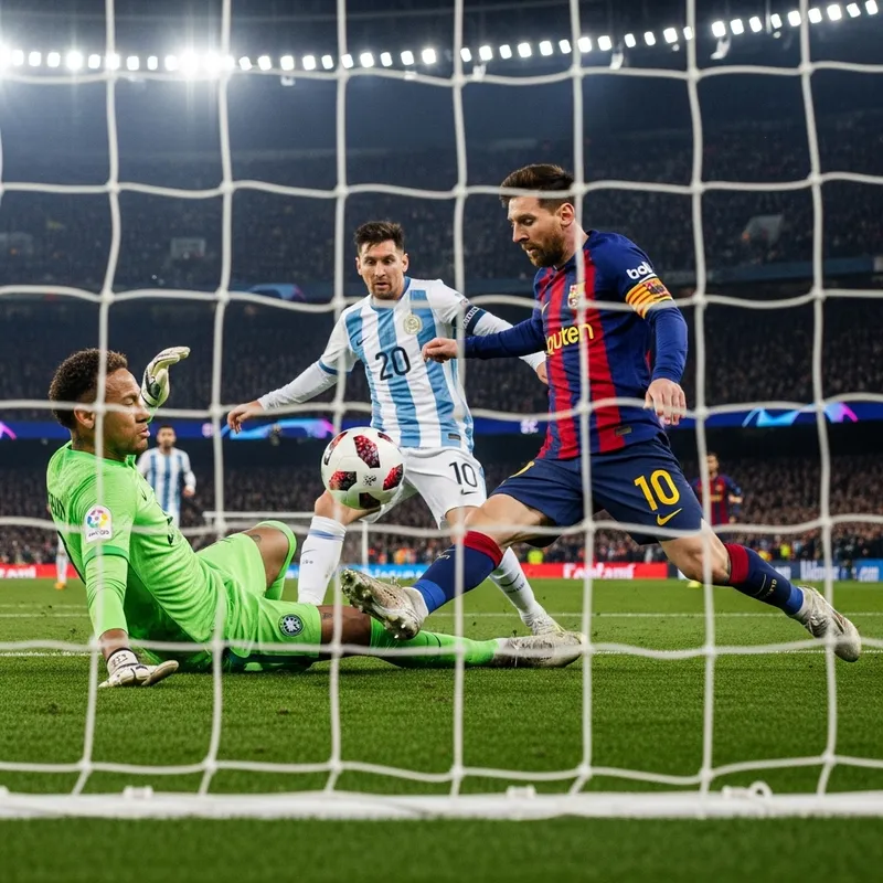 Lionel Messi Scores on Neymar: A Soccer Showdown