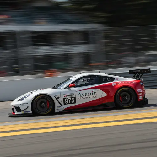 Red & White Fun Cup Car with Avenir Assurance Logo