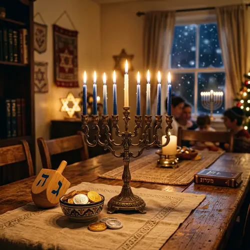 Hanukkah Menorah: Traditional Festival Candelabrum