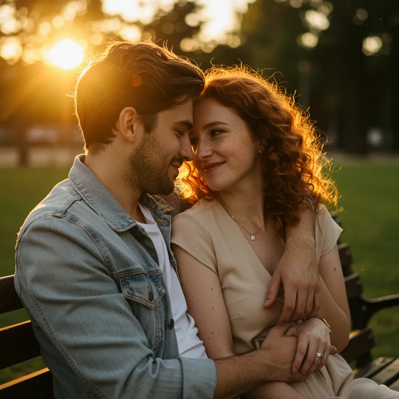 Couple Cherishing Each Other - A Moment of Love