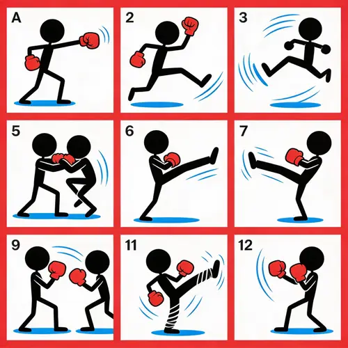 Epic Stickman 12 Frames Fight Animation