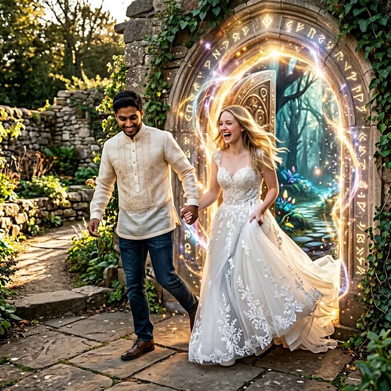 Casual to Wedding: Magical Couple Transformation