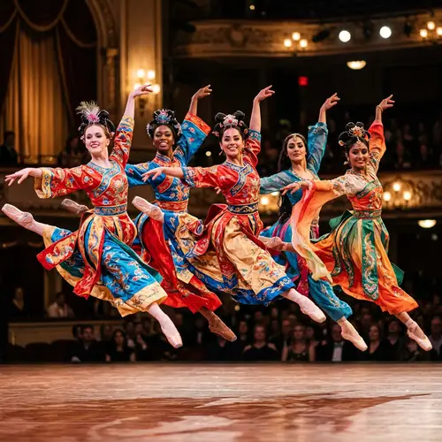 Vibrant Ballet Fusion in Traditional Chinese Costumes | Fujifilm X-T4