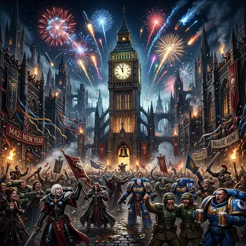 Gothic New Year Celebration in Warhammer Style