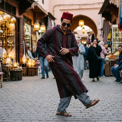 Dynamic Traditional Moroccan Costume | Slick Dance Moves