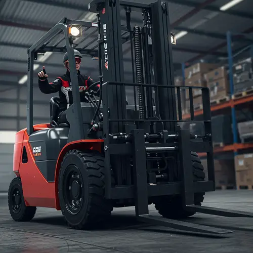 Dynamic Forklift Photography: Power & Precision
