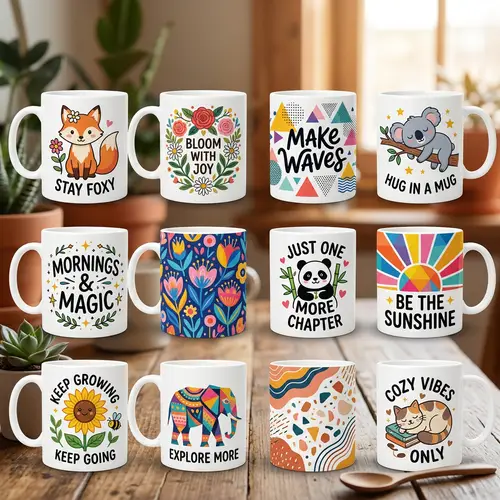 Fun Stickers & Vector Arts for Mugs - Creative Designs