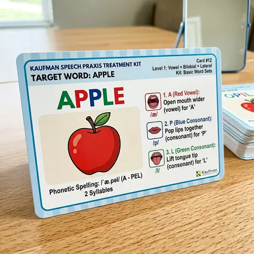 Kaufman Card for the Word Apple