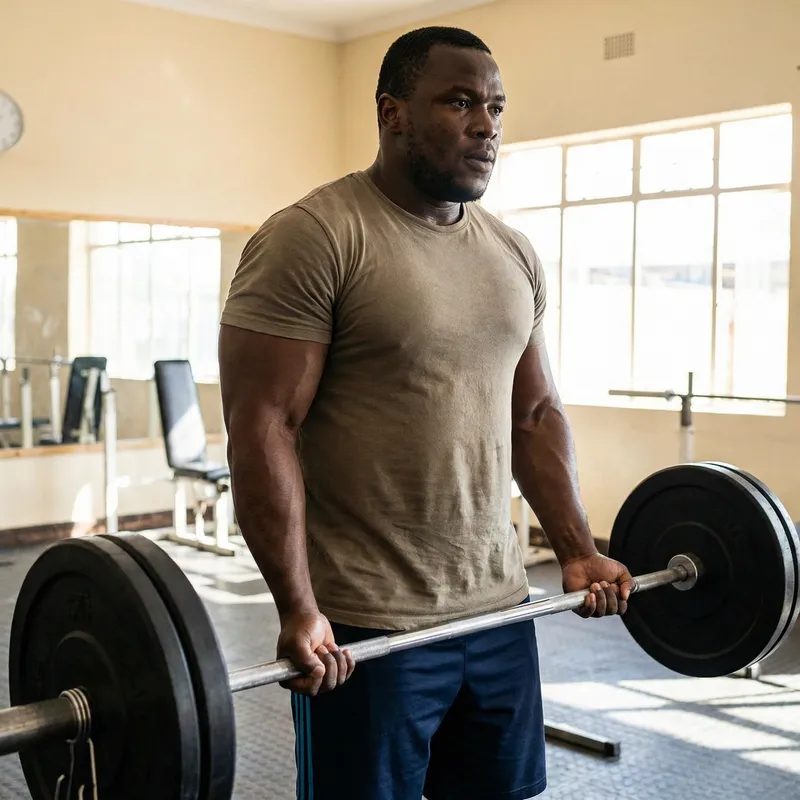 Strong and Muscular Man Fitness Guide