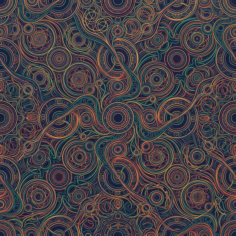 Colorful Intricate Geometrical Saibba Pattern Colorful Intricate Geometrical Saibba Pattern