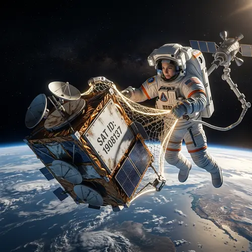 Astronaut Satellite Wrangler: Explore the Cosmos