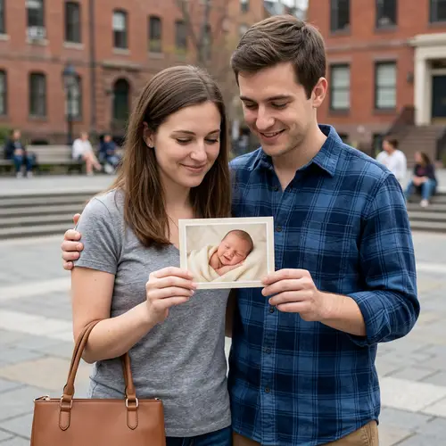 Add a Baby Photo Between Us