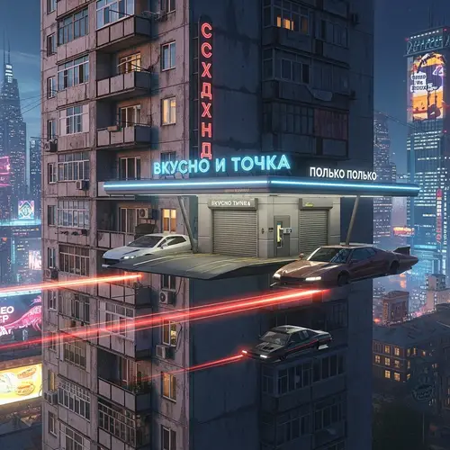 Futuristic Fast-Food in a Khrushchyovka Apartment