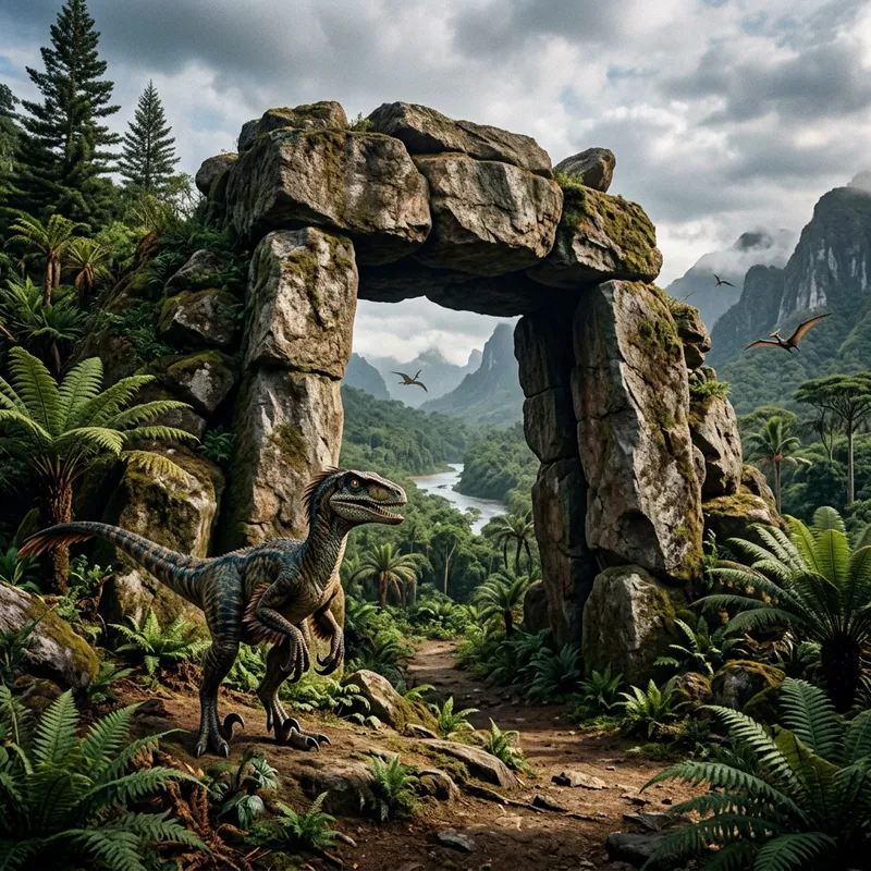 A Velociraptor Rocky Gateway: Explore Prehistoric Wonders A Velociraptor Rocky Gateway: Explore Prehistoric Wonders