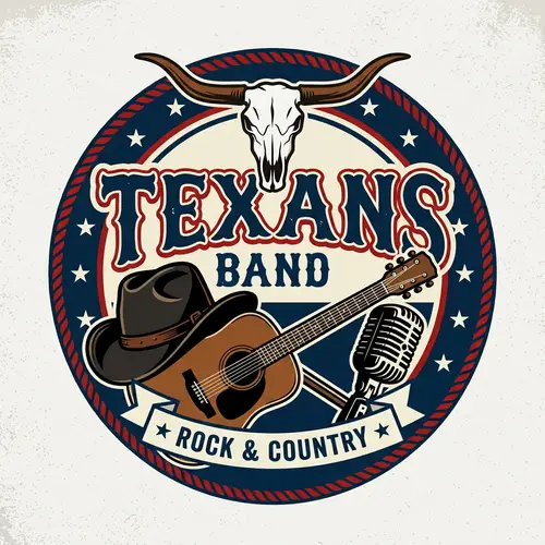 Texans Music Group Logo Design | Rock & Country Vibes