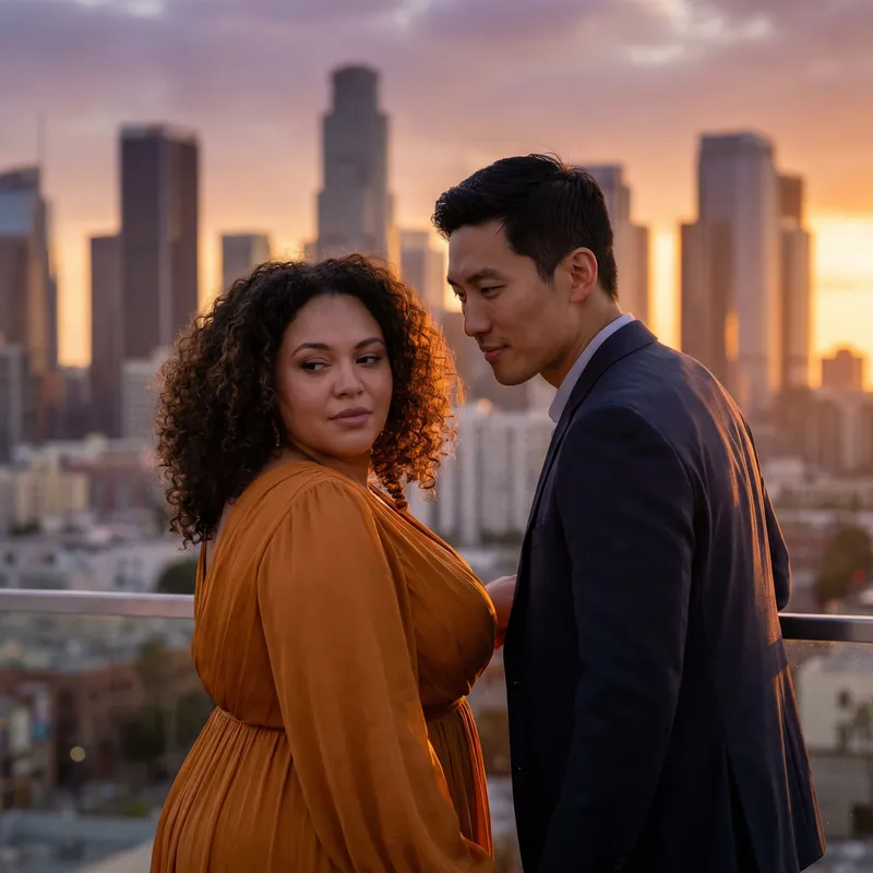 Romantic City Sunset: A Love Story in Urban Settings