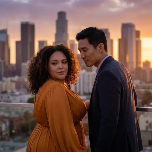 Romantic City Sunset: A Love Story in Urban Settings