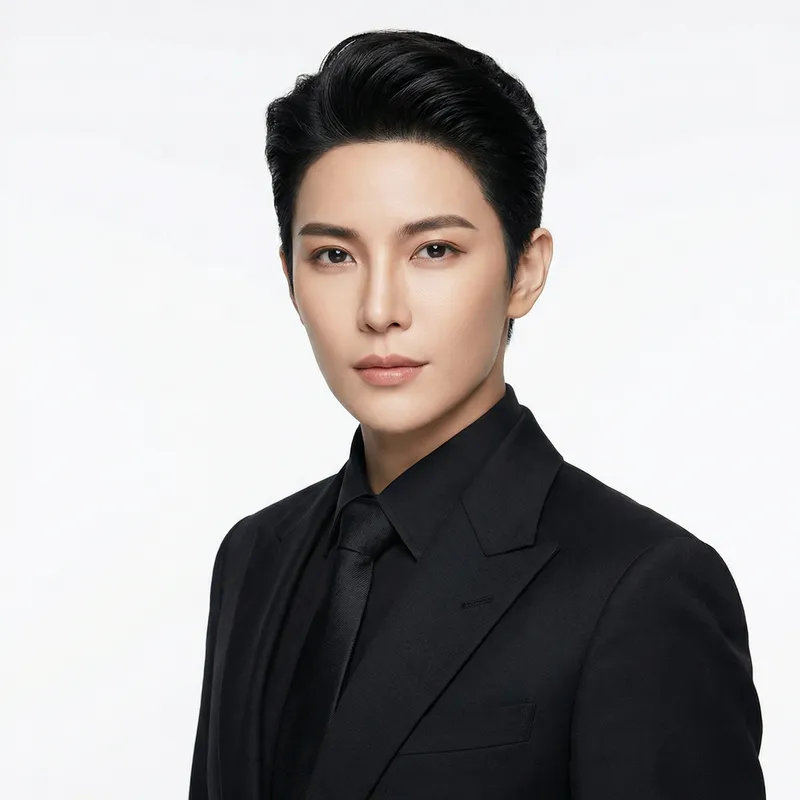 Luxurious Portrait in Black Suit - 4K HD Quality