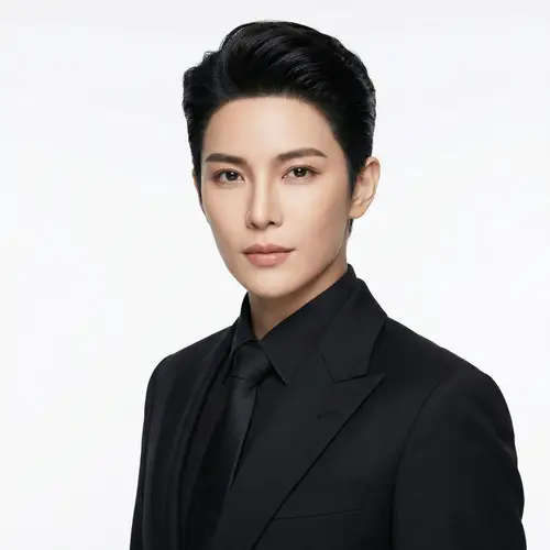 Luxurious Portrait in Black Suit - 4K HD Quality