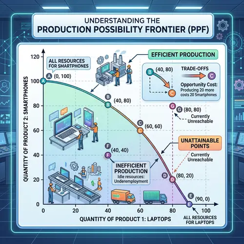 Precision Production Possibility Frontier Visualization