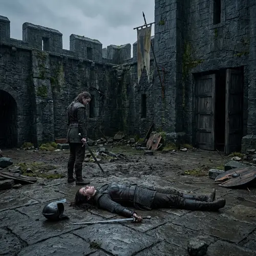 Female Warrior Conflict Tragedy in Ancient Fortress