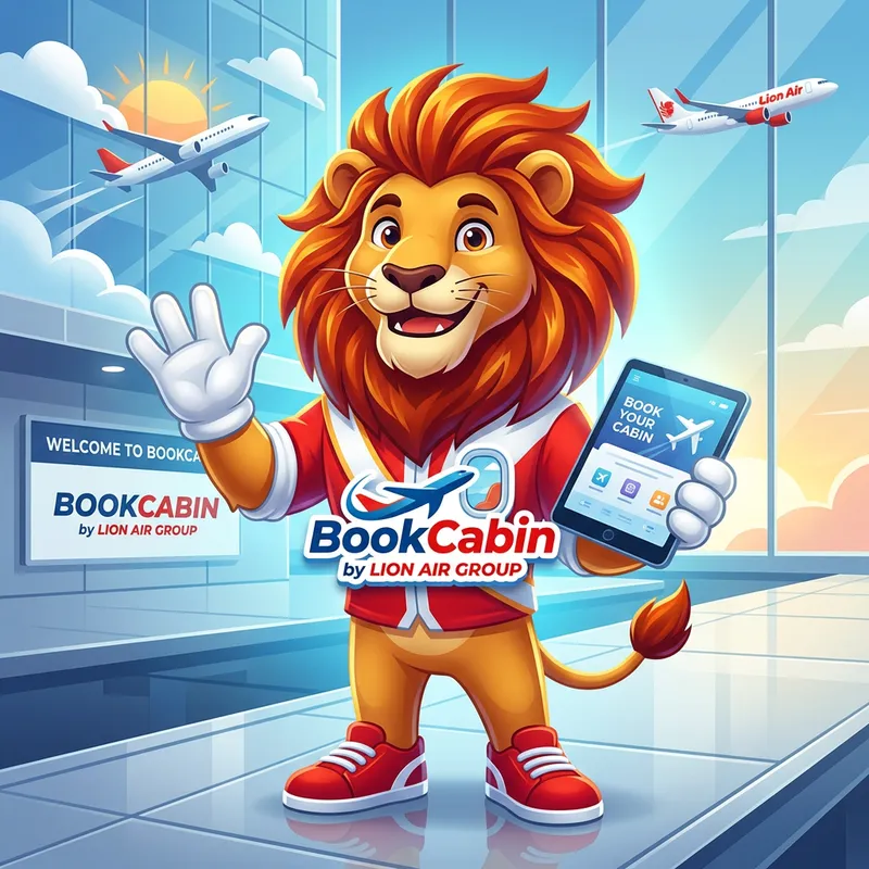 BookCabin Lion Mascott Design Ideas