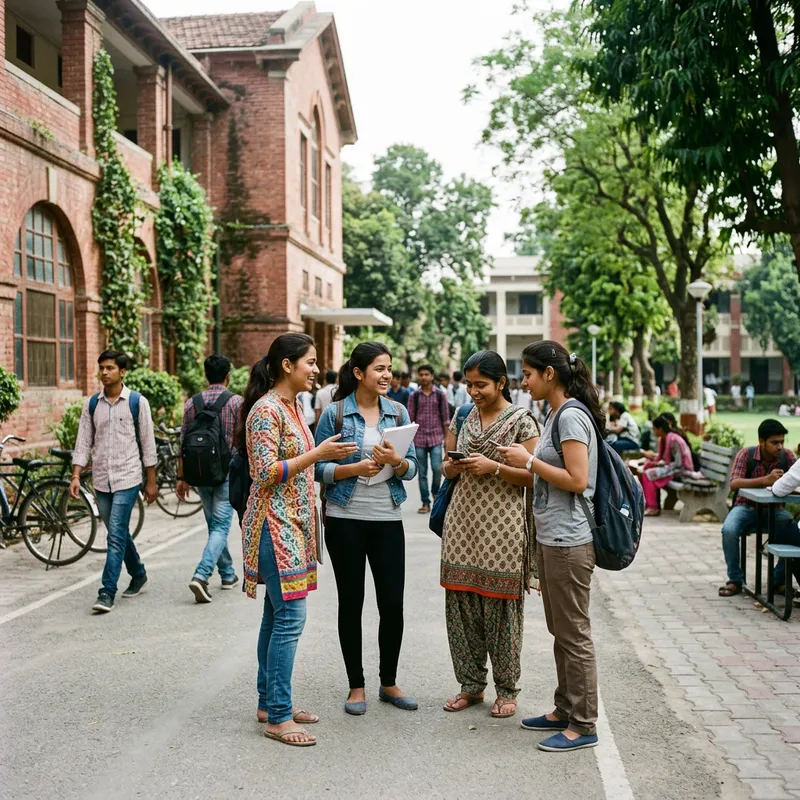 Beautiful Indian Girls at College