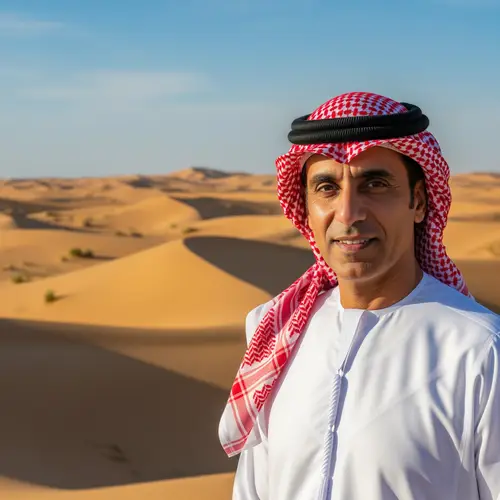 Confident Man in Traditional Saudi Attire