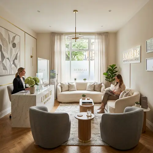 Aesthetic Clinic Waiting Area – Comfort & Style