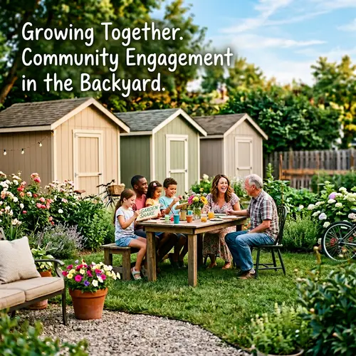 Charming Neighborhood Backyards: A Summer Day