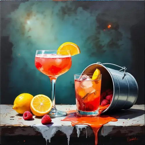 Cocktails on Canvas: Artistic Liquid Creations