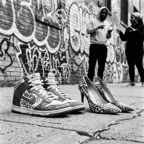 Stylish Nike Sneakers & Stilettos - Urban Street Vibes