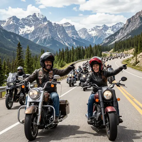 Hispanic Motorcyclists Leading Diverse Group on Open Road