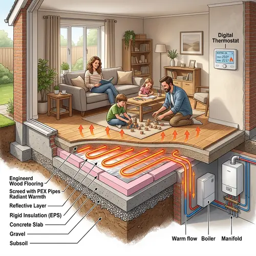 Underfloor Heating Technology for Cozy Home Living
