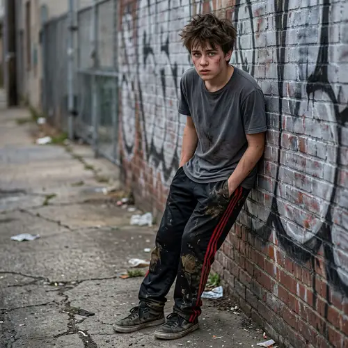 Distressed Teenage Boy of Caucasian Descent | Troublesome Situation