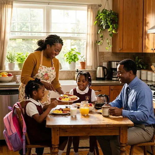 Joyful Family Breakfast Moments