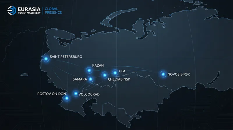 Eurasia Map for Power Machinery Plant