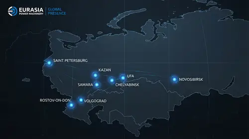 Eurasia Map for Power Machinery Plant