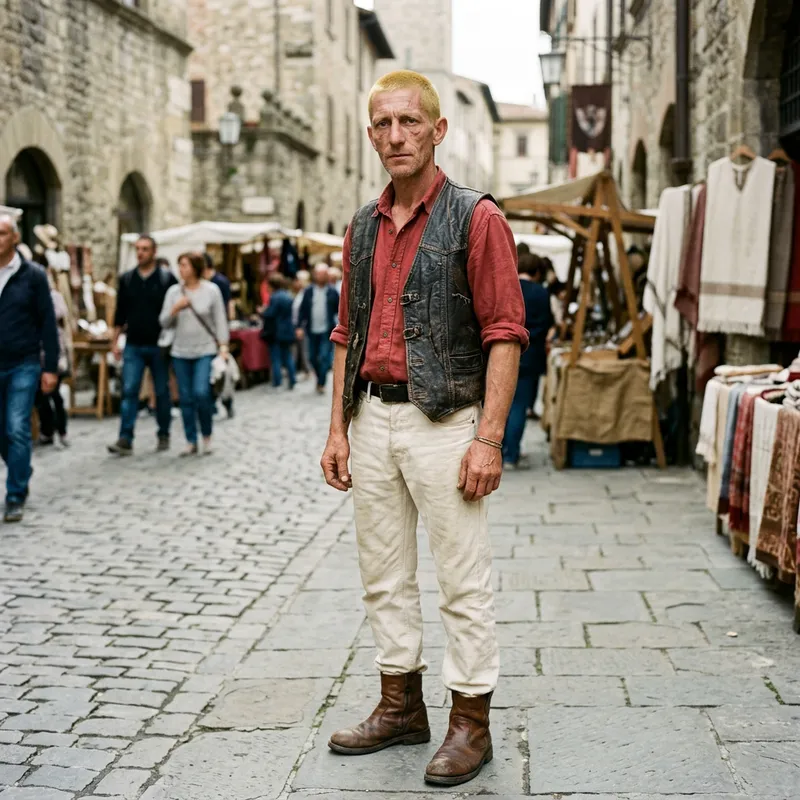 Thin Man with Yellow Hair and Scars Thin Man with Yellow Hair and Scars