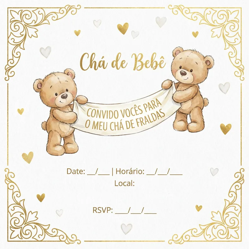Teddy Bear Baby Shower Invitation Design Teddy Bear Baby Shower Invitation Design