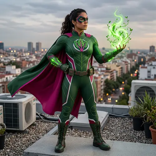 Superheroina La Acelga: A Green Heroine